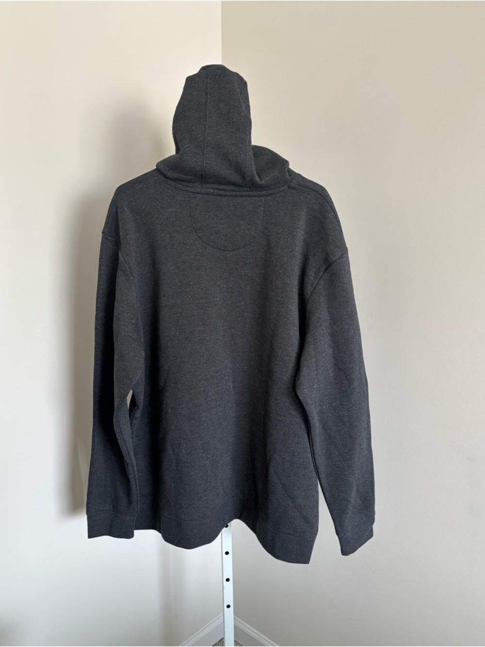 Fanatics Dark Gray Hoodie with White and Red NY Logo - Picture 2 of 3